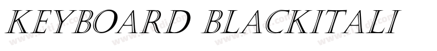 Keyboard BlackItali字体转换
